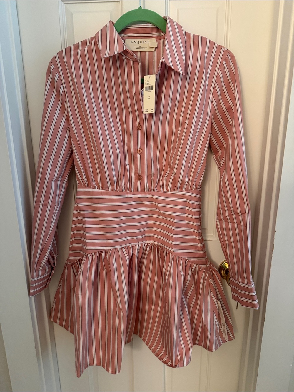 Anthropologie Exquise Tobie Mini Shirtdress